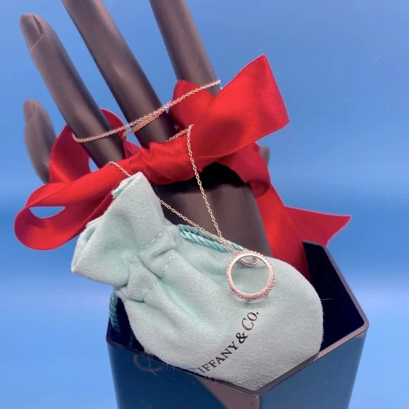 Tiffany & Co. Princess 3D Crown Pendant Charm Silver Necklace